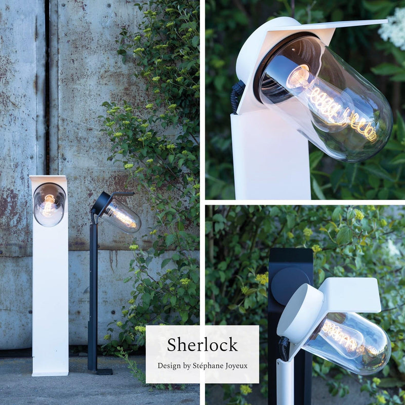 Modern stolpbelysning i modern design - 2 storlekar - Kollektion Sherlock