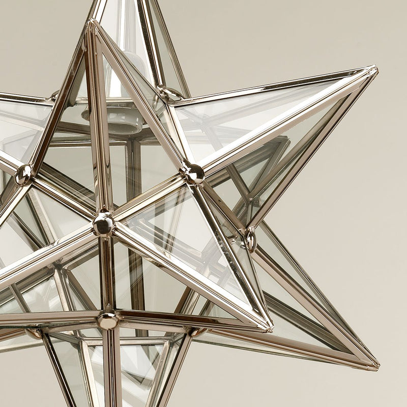 STAR taklampa, medium - Nickel