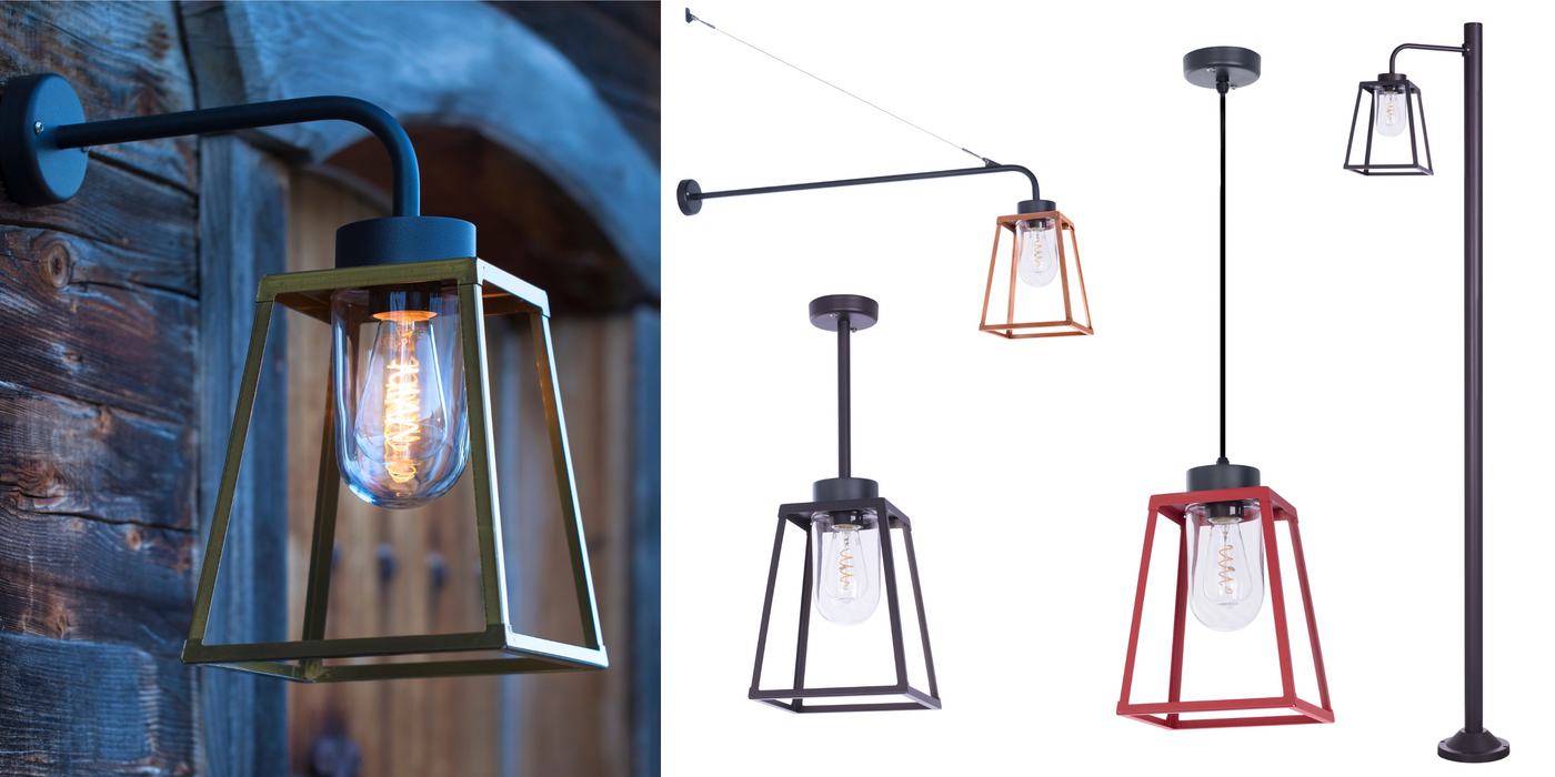 Modern utebelysning fransk design - Kollektion LAMPIOK 1 - Mässing & koppar