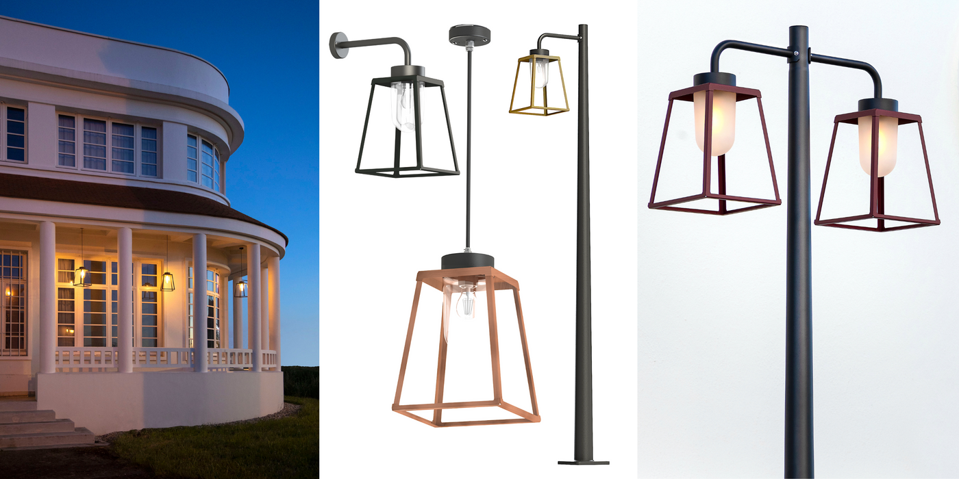 Modern utomhusbelysning i fransk design - Kollektion LAMPIOK 2
