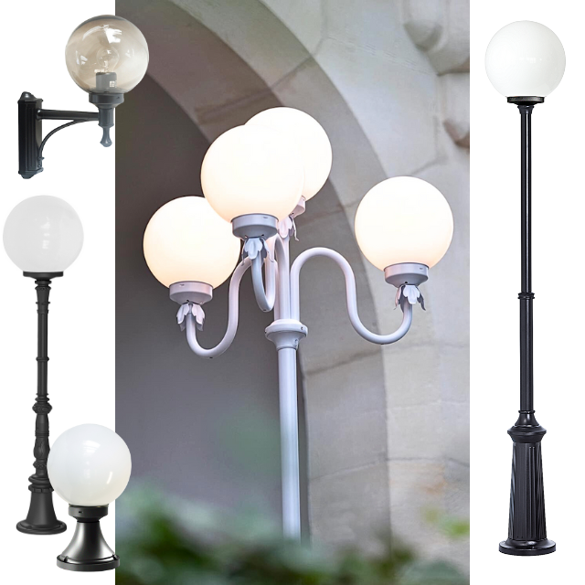 Utebelysningar med klot - Kollektion MOON