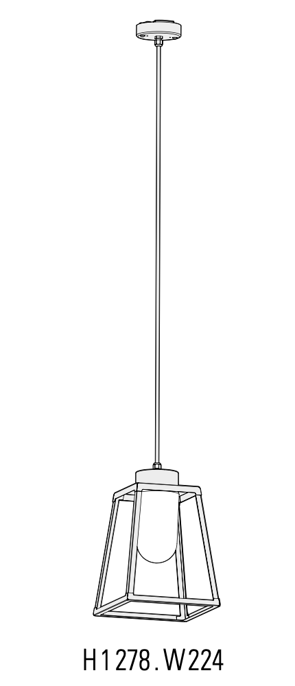 LAMPIOK 1 - Modell 4, utebelysning tak