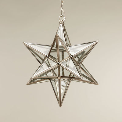 STAR taklampa, medium - Nickel